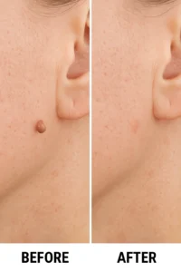 Skin tags removal Durham before and after