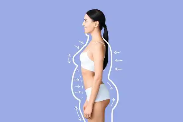 image of woman experiencing fat reduction treatment Durham