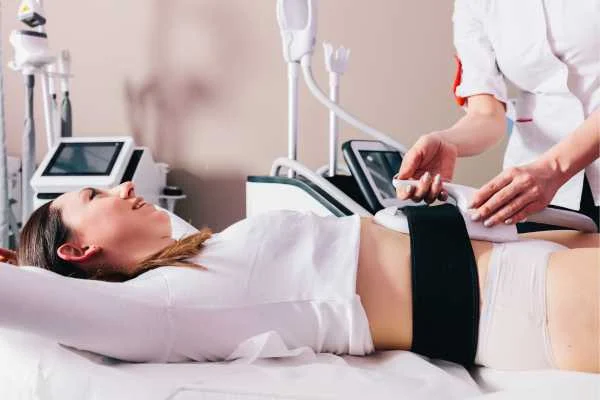 woman having body sculpting to help improve her body image and her mental health Durham